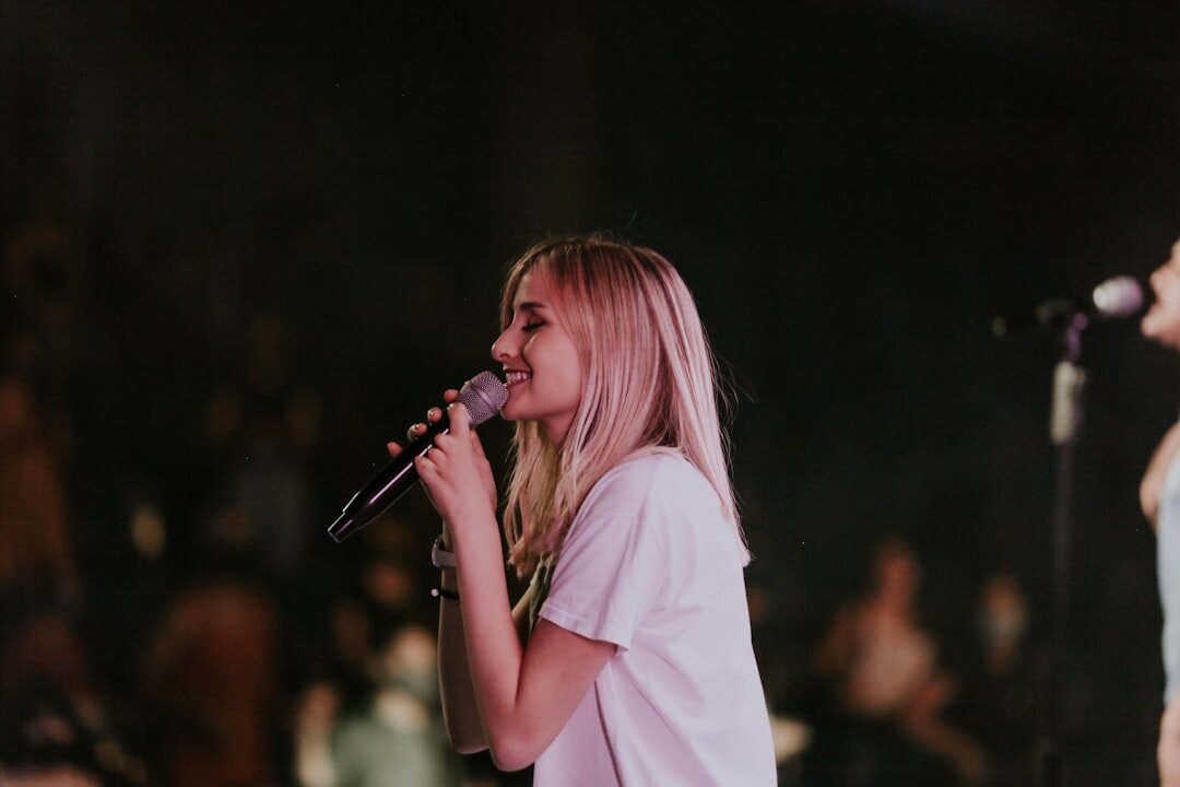 famous singer on stage